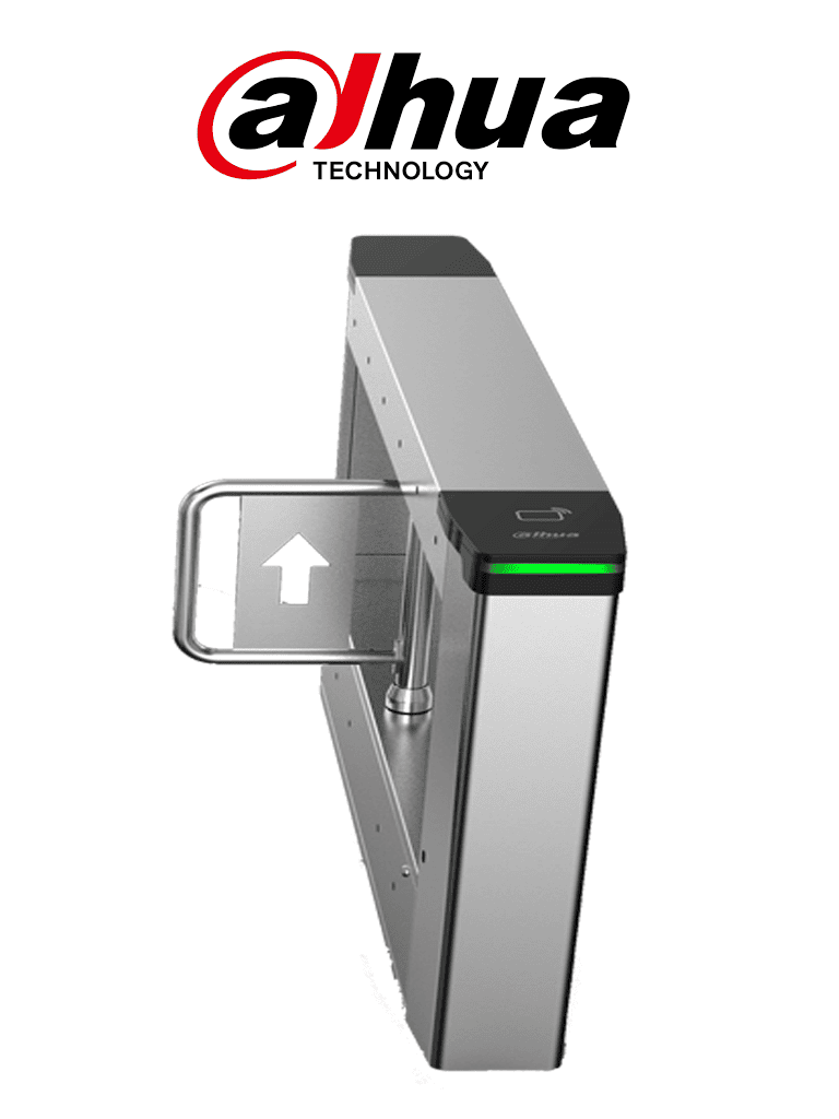 DAHUA DHI-ASGB611K-R - Swing Barrier (Barrera Medio Cuerpo) Derecha/ Servo Motor/ 12 Pares IR/ 20-60 Personas por Minuto/Apertura ajustabel 0.5s-1.6s/ Carril de 600mm/Exterior Protegido-Interior/ Compatible con DHI-ASGB610K-L y DHI-ASGB621K-D