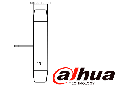 DAHUA DHI-ASGB611K-R - Swing Barrier (Barrera Medio Cuerpo) Derecha/ Servo Motor/ 12 Pares IR/ 20-60 Personas por Minuto/Apertura ajustabel 0.5s-1.6s/ Carril de 600mm/Exterior Protegido-Interior/ Compatible con DHI-ASGB610K-L y DHI-ASGB621K-D - Image 8