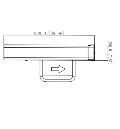 DAHUA DHI-ASGB611K-R - Swing Barrier (Barrera Medio Cuerpo) Derecha/ Servo Motor/ 12 Pares IR/ 20-60 Personas por Minuto/Apertura ajustabel 0.5s-1.6s/ Carril de 600mm/Exterior Protegido-Interior/ Compatible con DHI-ASGB610K-L y DHI-ASGB621K-D - Image 2