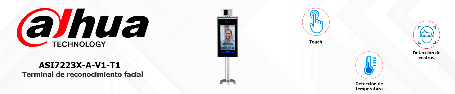 DAHUA DHI-ASI7223X-A-V1-T1 - Control de Acceso con Reconocimiento Facial y Medición de Temperatura/ Pantalla touch de 7 Pulgadas/ Soporta 100,000 Usuarios, 100,000 Rostros, 100,000 Tarjetas, 300,000 Registros/ Montaje en Torniquete/ - Image 5