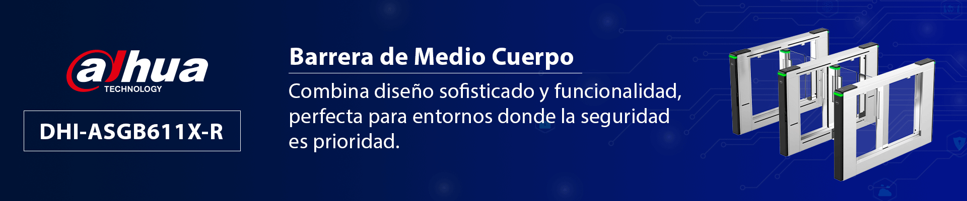 DAHUA ASGB611X-R - Barrera de medio cuerpo con puerta de cortesía de acrílico (R) Derecha - Image 4