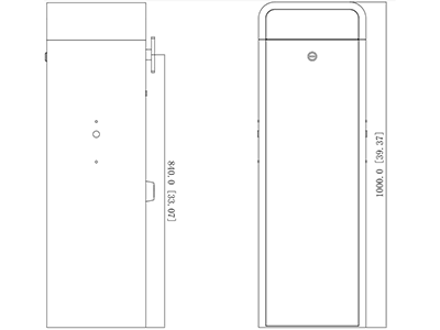 Dahua DHI-IPMECD-2032-RM30 Barrera Vehicular Derecha: Servo motor con tiempo de apertura ajustable a 1s, vida útil de 5 millones de ciclos, compatible con radar/sensor de masa. Soporta brazos Dahua de 3 y 4 mts (no incluidos). - Image 5