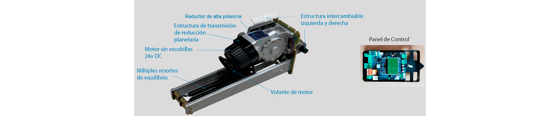 WEJOIN WJCB120VFIL33LED - Barrera Vehicular Izquierda con Led / Alto flujo / Motor 24 VDC / Brazo Rectangular de 3 Metros / Velocidad 3 Segundos / Dirección Ajustable - Image 3