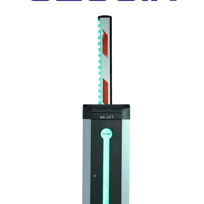 WEJOIN WJCB120VIL34LED - Barrera Vehicular Izquierda con Led / Alto flujo / Motor 24 VDC / Brazo Rectangular de 4 Metros / Velocidad 3 Segundos / Dirección Ajustable