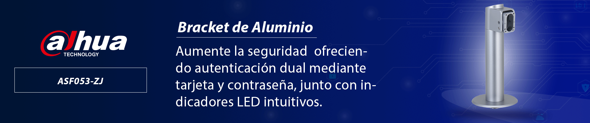 DAHUA ASF053-ZJ Bracket de Aluminio /Compatible con ASI6213J-MW, ASI6214J MFW, ASI7213Y-V3, ASI7214Y-V3, ASI7213X y ASI7214X/Compatible con torniquetes Dahua - Image 4