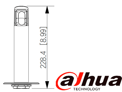 DAHUA ASF053-ZJ Bracket de Aluminio /Compatible con ASI6213J-MW, ASI6214J MFW, ASI7213Y-V3, ASI7214Y-V3, ASI7213X y ASI7214X/Compatible con torniquetes Dahua - Image 6
