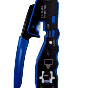 TCE LN-NET-EP670 - Herramienta de Corte y Terminado para Plugs Pass Through RJ45, Acero al Carbón, Mango Ergonómico ABS + TPR.