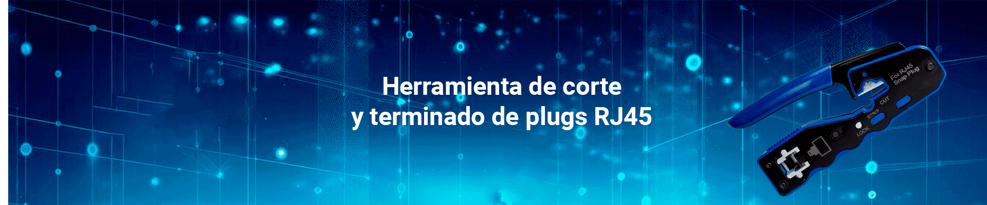 TCE LN-NET-EP670 - Herramienta de Corte y Terminado para Plugs Pass Through RJ45, Acero al Carbón, Mango Ergonómico ABS + TPR. - Image 4
