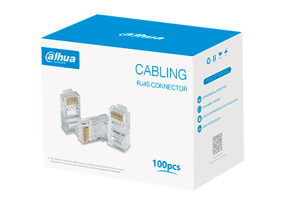 DAHUA DH-PFM976-531 - Caja con 100 Plugs RJ45 Cat5e/ Chapado de Oro de 15 U"/ Clasificación de Resistencia al Fuego UL94V-2/ - Image 4