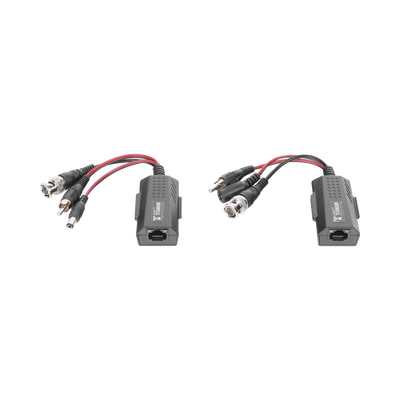 Kit de transceptores activos, envía alimentación 12V/24Vcc/AC, video y audio a una distancia de hasta 150 m en 4K para aplicaciones de video por UTP Cat 5e / 6 en alta definición. - Image 2