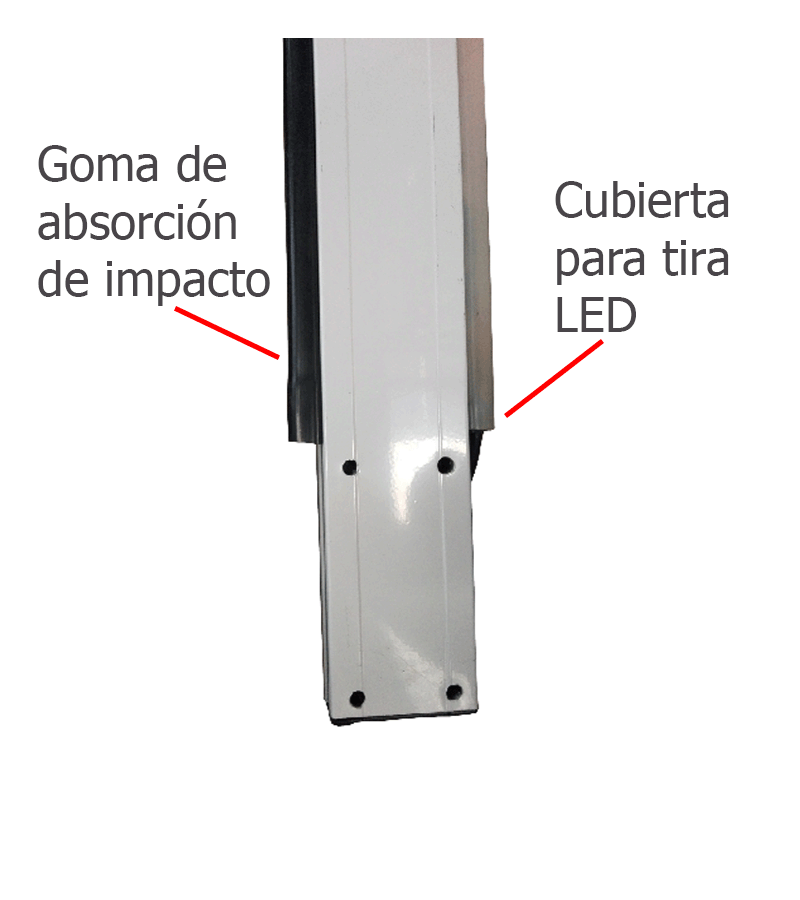 WEJOIN WJLBM3R - Brazo recto derecha LED tipo rectangular de 3 metros / Compatible con barrera LED derecha - Image 2