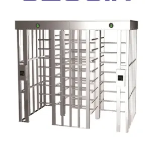 WEJOIN WJFTH613B - Torniquete de Doble Carril de Cuerpo Completo Bidireccional en Acero 304 Inoxidable IP68 para Exterior 5 Millones de Ciclos pase 25-35 Personas por Minuto Compatible con Controles de Acceso