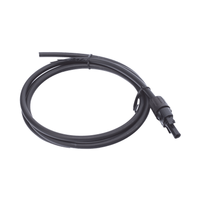 Cable Fotovoltaico 1.5 m, Negro, Calibre 10 AWG con Terminal MC4-H en un Extremo