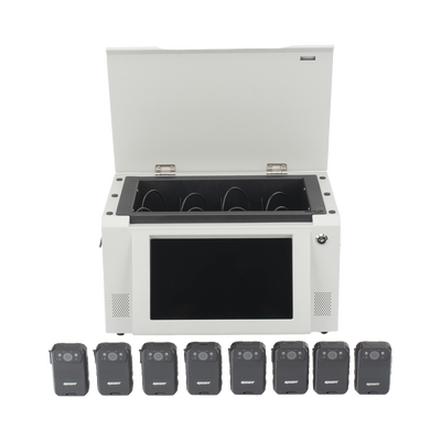 Kit de descarga simultanea para Bodycam | Estación de descarga XMRA8R3 | 8 X Bodycam  XMRR3 - Image 2