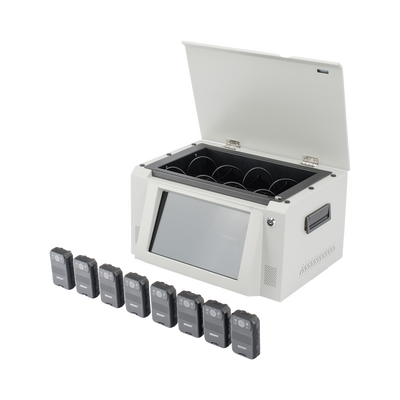 Kit de descarga simultanea para Bodycam | Estación de descarga XMRA8R3 | 8 X Bodycam  XMRR3 - Image 3