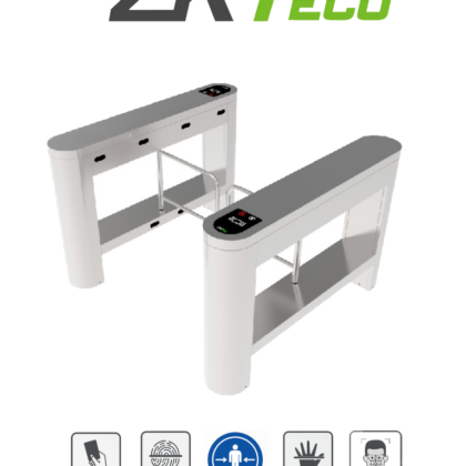 ZKTECO PROENTRANCE SB01FP - Barrera Peatonal de Acero Inoxidable un Carril de Alto Flujo / 30 personas x minuto / Carril 104.5 cm / Incluye 2 lectores de Huella FR1500 y /  Panel inBio206Pro / Requiere Licencia / 01 pz en IZTACALCO /