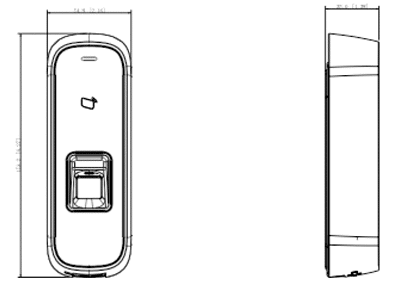 DAHUA ASI1202M-D- Control de Acceso Antivandálico para Exterior/ 3,000 Huellas/ 30,000 Tarjetas ID/ 150,000 Registros/ Metálico/ TCP/IP/ Protección IK10 e IP65/ E&S de Alarma/ RS-485 y Wiegand/ Soporta Lectora Adicional/ - Image 7