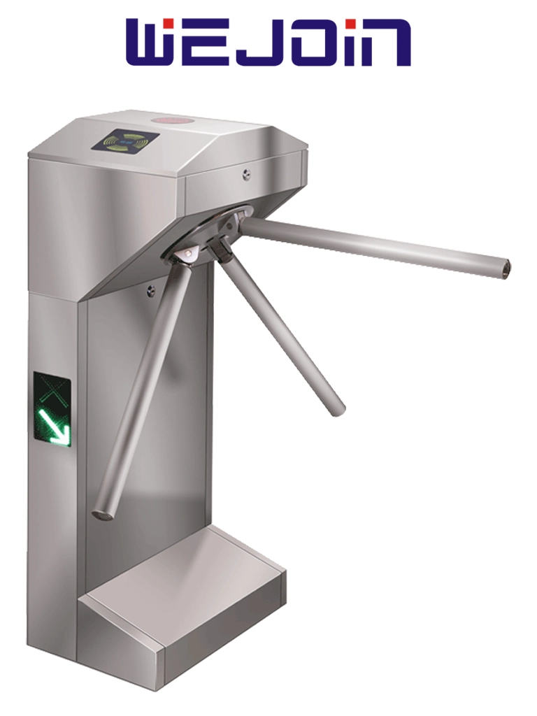 WEJOIN WJTS213 - Torniquete Automático Industrial Servo Motor 3M Ciclos Bidireccional Alto Flujo Acero Inoxidable LED Sin Contacto Exterior Protegido Compatible con Cualquier Control de Acceso