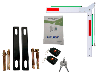 WEJOIN WJCB120VFIL33D90LED - Barrera Vehicular Izquierda con Led / Alto Flujo / Brazo Octagonal Articulado De 3 Metros A 90 Grados / 24 VDC / Velocidad 3 Segundos / Dirección Ajustable - Image 5