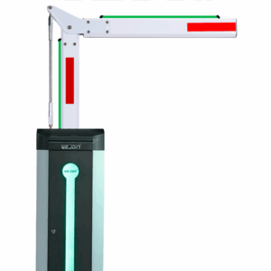 WEJOIN WJCB120VFIL33D90LED - Barrera Vehicular Izquierda con Led / Alto Flujo / Brazo Octagonal Articulado De 3 Metros A 90 Grados / 24 VDC / Velocidad 3 Segundos / Dirección Ajustable