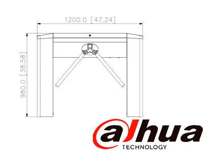 DAHUA DHI-ASGG120T - Torniquete bidireccional con desbloqueo ajustable y capacidad de 20-30 personas/minuto. Ideal para interior y exterior protegido, con durabilidad de 1 millón de ciclos para un control de acceso confiable - Image 4