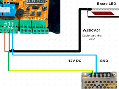 WEJOIN WJBCA01 - Cable para Tira Led de Barreras Wejoin - Image 3