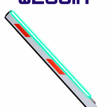 WEJOIN WJLBM4R - Brazo recto derecho LED  tipo rectangular de 4 metros / Compatible con barrera  LED derecha