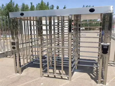 WEJOIN WJFTH613B - Torniquete de Doble Carril de Cuerpo Completo Bidireccional en Acero 304 Inoxidable IP68 para Exterior 5 Millones de Ciclos pase 25-35 Personas por Minuto Compatible con Controles de Acceso - Image 3