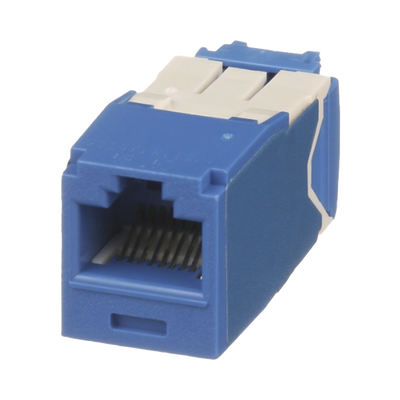 Conector Jack RJ45 Estilo TG, Mini-Com, Categoría 6A, de 8 posiciones y 8 cables, Color Azul - Image 2