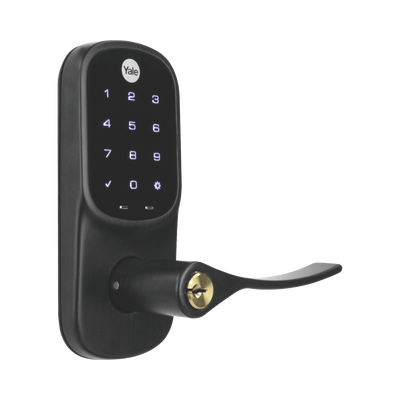 Cerradura YRL226 con Teclado Táctil y Manija /Smarphone Control Opcional/ bronce Antiguo/ Para puertas de 35 mm a 45 mm de espesor.