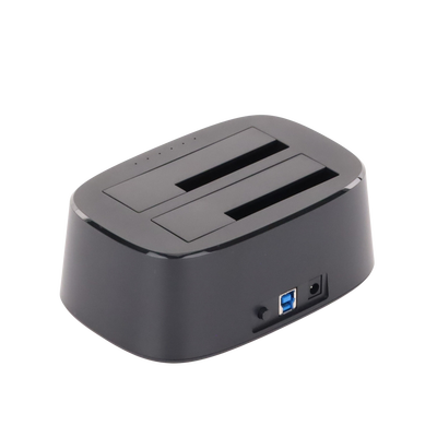Base USB 3.0 para Disco Duro de Doble Bahía | Soporta Discos SATA de 2.5' & 3.5´ | Soporta discos de 12TB | Compatible con UASP, SATA 3.0 | Con adaptador de corriente 12V3A | Cable USB 1M | Alta Velocidad | Modo Clonación. - Image 3