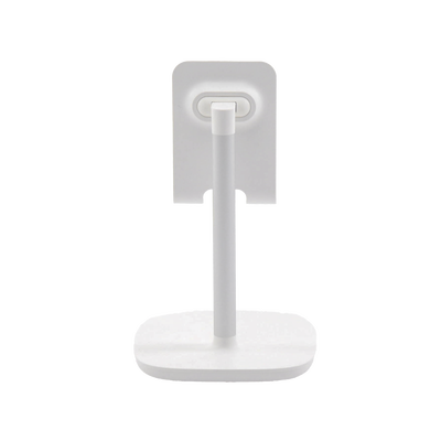 Soporte para Telefono Celular & Tablet / Ajustable de 5° a 45° / Base Antideslizante / Proteccion de Silicona / ABS / Amplia Compatibilidad con dispositivos de 4'' a 7.9'' / Color Blanco - Image 4