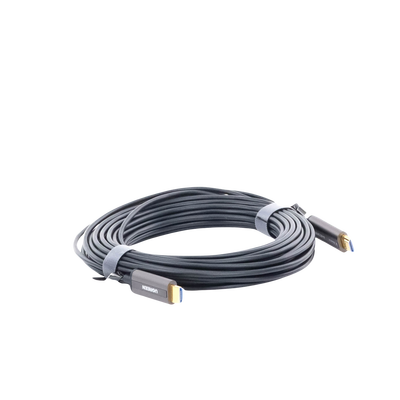 Cable HDMI de 15 Metros por Fibra Óptica 4K@60Hz | Fibra de 4 núcleos + Cobre estañado de 7 núcleos | Compatible con HDMI 2.0 | Alta velocidad 18 Gbps | 3D | HDR | Carcasa de  Zinc | Premium | 2 Años de Garantía. - Image 5