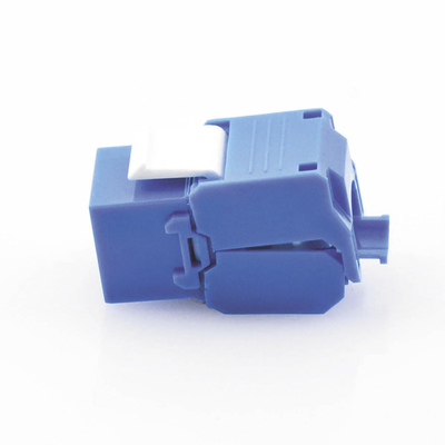 Módulo Jack Keystone Cat6 (toolless), con terminación en ángulo 180 º Color Azul, Compatible con Faceplate y Patchpanel Linkedpro - Image 4