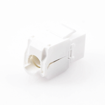 Módulo Jack Keystone Cat6A (toolless), con terminación en ángulo 180 º Color Blanco, Compatible con Faceplate y Patchpanel Linkedpro - Image 2
