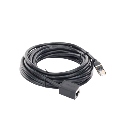 Cable de Extensión Cat6 RJ45 F/UTP / Macho a Hembra / 5m / Método de conexión 568B / Velocidad de transmisión 1000Mbps / Ancho de banda del canal 250MHz /Caja de Cobre / Negro - Image 5