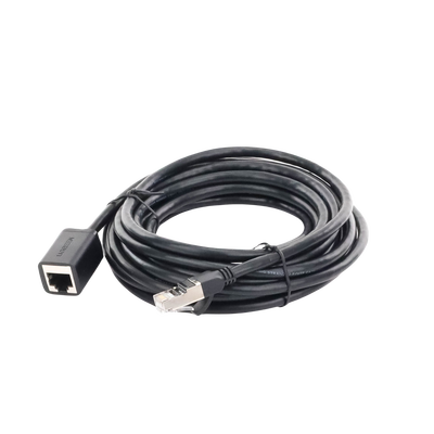 Cable de Extensión Cat6 RJ45 F/UTP / Macho a Hembra / 5m / Método de conexión 568B / Velocidad de transmisión 1000Mbps / Ancho de banda del canal 250MHz /Caja de Cobre / Negro - Image 3