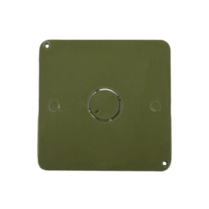 Tapa para Caja Cuadrada de 4 " para instalaciones con tubería PVC Conduit pesado.