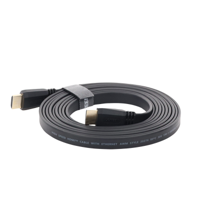 Cable HDMI 2.0 Plano de 3 m / 4K@60Hz / HDR / 3D / HEC (Canal Ethernet HDMI) / ARC (Canal de Retorno de Audio) / Color Profundo de 48 bits / Audio de 32 canales / HDCP /Audio Dolby True HD 7.1 / 18 Gbps / Estañado y Triple Blindaje / Anti Interfere - Image 3