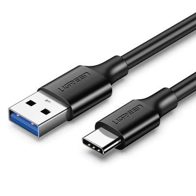 Cable USB-A a USB-C | 1 Metro | Carga y Sincronización de Datos | Carga Rápida 60W | Datos 5 Gbps | QC 3.0/2.0 | FPC | AFC | Protección Integrada | Duradero y Flexible| Caja ABS | Cubierta de TPE | Color Negro. - Image 3