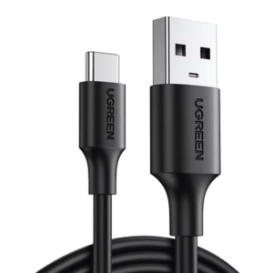 Cable USB-A a USB-C | 1 Metro | Carga y Sincronización de Datos | Carga Rápida 60W | Datos 5 Gbps | QC 3.0/2.0 | FPC | AFC | Protección Integrada | Duradero y Flexible| Caja ABS | Cubierta de TPE | Color Negro.
