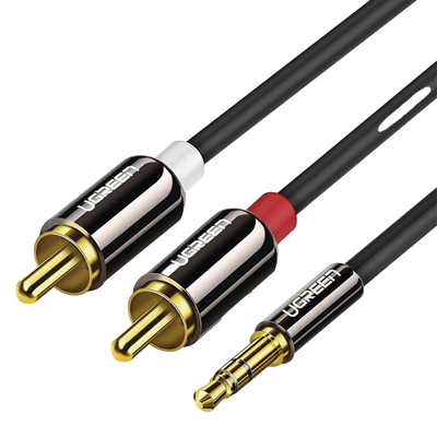 Cable Audio Premium Jack 3.5mm a 2 RCA / 10 Metros / Flexible / Doble Blindaje / Transferencia de Audio sin Pérdidas / Caja de Aleación de Cobre / Amplia Compatibilidad / Diseño Duradero. - Image 2