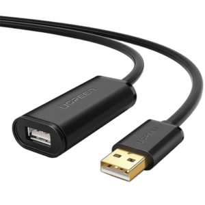 Cable de Extensión Activo USB 2.0 / 30 Metros / Macho-Hembra / Booster individual FE1.1S incorporado / Velocidad de hasta 480 Mbps / Ideal para impresoras, consolas , Webcam, etc.