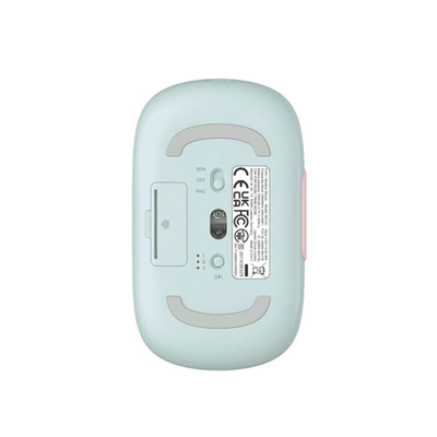 Mouse Inalámbrico FUN | Recargable| 2.4G & Bluetooth | 4 Niveles de DPI | Silencioso | Ergonómico | 5 Botones | Compatible con Windows, macOS 10.5, Android iOS Linux y Chrome OS | Color Rosa. - Image 4