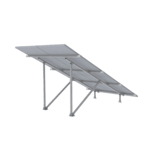 Montaje para Panel Solar 2X2, Riel 5 de 2700mm para Módulos con Espesor de 30-35mm, Vel. de Viento Máx. 136km/h