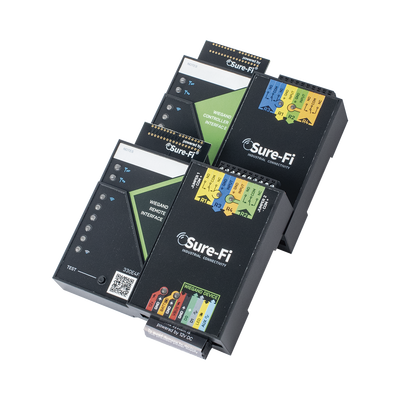Convertidor de lectora para control de acceso (cableado a inalámbrico) / 1 Wiegand / 2 Relevadores / 2 Entradas / Atraviesa hasta 1.6 KM En Construcción o Material