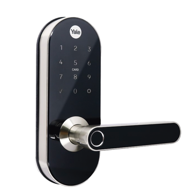 Cerradura Digital YMC420 / con Teclado Táctil / lector de Tarjetas / Huellas / Incluye HUB / compatible con YALE CONNECT