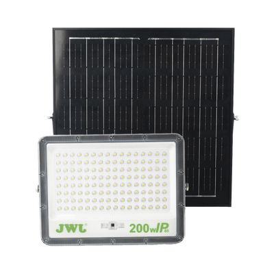Reflector de 200 W con Panel Solar  /  Batería 3.2  V CD / T.C.C. 6 500 K / IP65.
