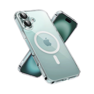 Funda protectora magnética transparente UGREEN Classy para iPhone 16 Plus (transparente)