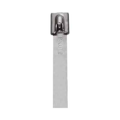Cincho StrongHold de Acero Inoxidable Tipo 304, 679 mm largo x 25 mm ancho, Color Metálico, Paquete de 50pz
